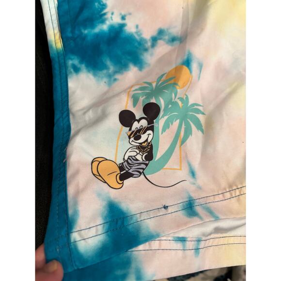 Disney Neff tye dye Mickey Mouse swim trunks men’s Xl - Picture 9 of 12